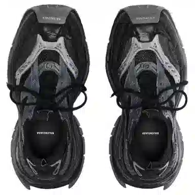 Balenciaga Platform Reduced Low Top Sneakers Black Grey