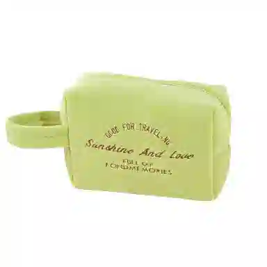 馨枕居 经典糖果色丝绒手提大容量便携八角化妆包