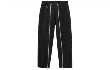 速写 纯色中腰直筒休闲裤 男款