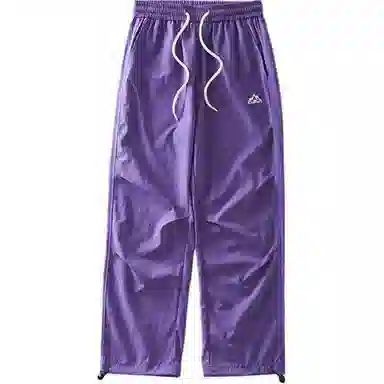 杜克恩 纯色中腰宽松冲锋裤 男款