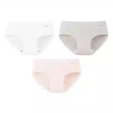 二三二三 裸感亲肤抑菌防夹臀舒适短裤高弹无痕透气三角裤优雅时尚简约内裤 女款 组合装