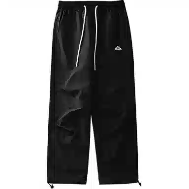 杜克恩 纯色中腰宽松冲锋裤 男款