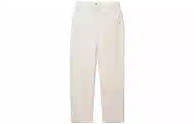 中国李宁 纯色直筒宽松休闲裤 男款 云母灰