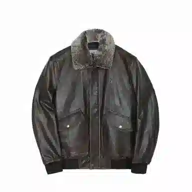 MCS Marlard Vintage Leather Jacket Dark Coffee