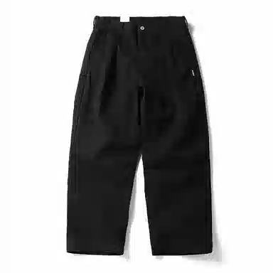 赞仕 美式复古重工水洗纯色直筒高街宽松休闲裤 男款