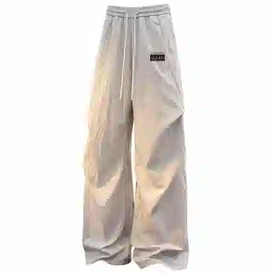 大卫贝肯 宽松简约纯色系带休闲裤 男女同款