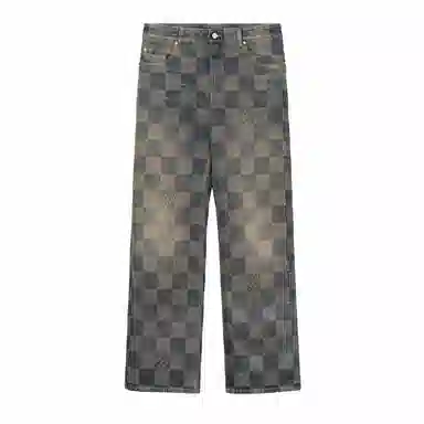 Louis Vuitton FW24 Logo Jacquard Straight Jeans