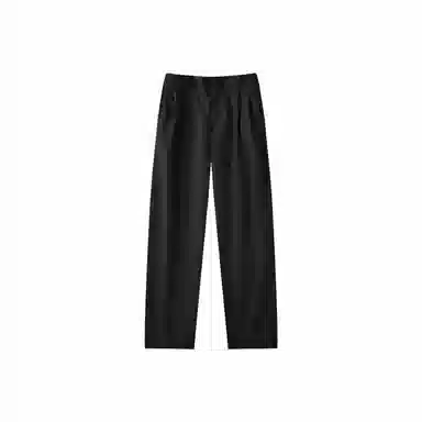 我是大卫 双褶皱垂感韩版高级感百搭直筒休闲裤 男女同款