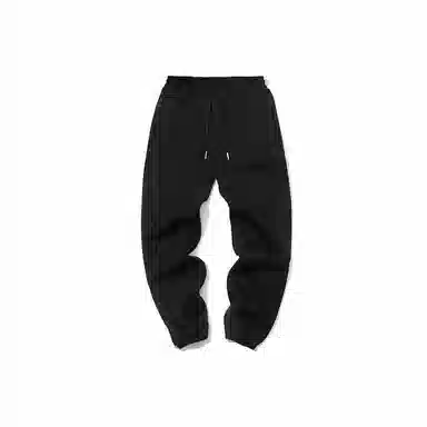 我是大卫 透气简约百搭排汗韩版运动风束脚纯棉休闲裤 男女同款