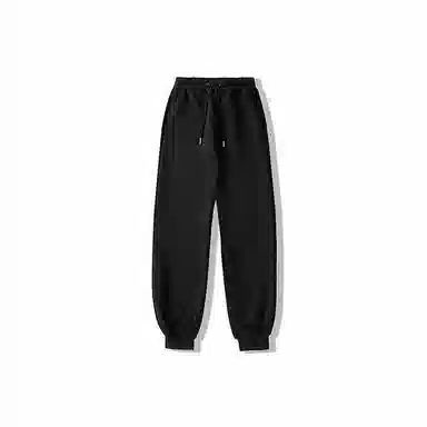 我是大卫 纯色跑步比赛健身运动风休闲宽松束脚休闲裤 男女同款