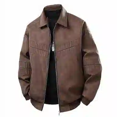 LISENPOK Vintage Leather Jacket