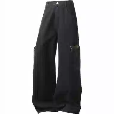 FUERZA Wide Leg Jeans Deep Blue