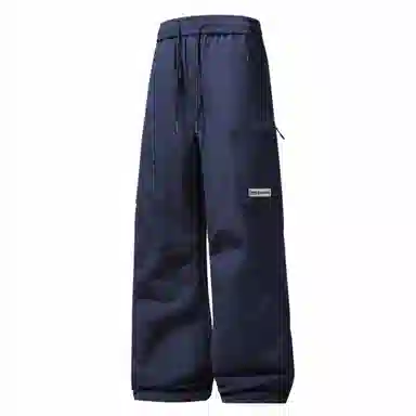 大卫贝肯 美式复古简约纯色百搭宽松舒适户外出行防风防水休闲工装裤 男女同款 黑色