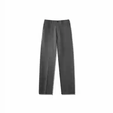 我是大卫 小开叉垂坠感宽松百搭纯色直筒小众设计感休闲裤 男女同款