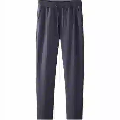 鸭鸭 外穿抽绳设计休闲直筒加绒加厚羽绒裤 男款