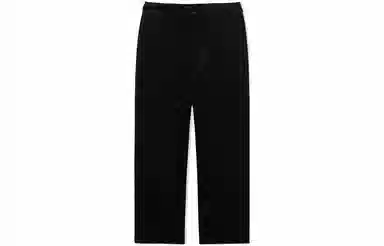 中国李宁 运动潮流系列 纯色直筒休闲裤 男款 黑色