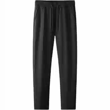 鸭鸭 外穿抽绳设计休闲直筒加绒加厚羽绒裤 男款