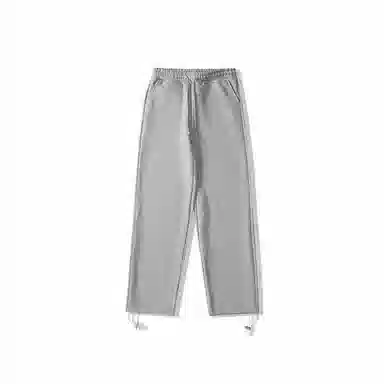 我是大卫 运动风高级感高腰宽松系带直筒束脚加厚休闲裤 男女同款