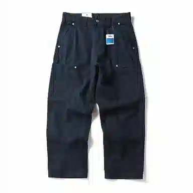 赞仕 复古重磅宽松中腰长裤工装裤 男款