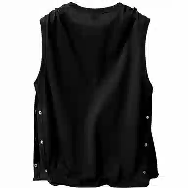 大卫贝肯 美式高街潮流百搭原创字母印花宽松设计运动无袖背心 男女同款