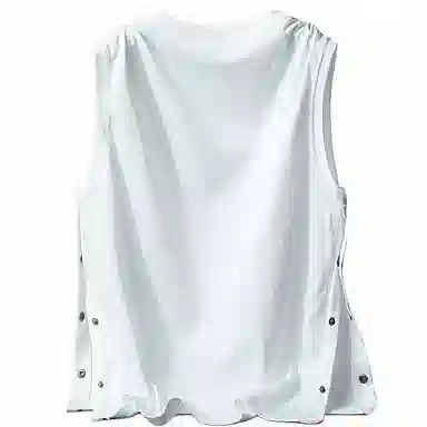 大卫贝肯 美式高街潮流百搭原创字母印花宽松设计运动无袖背心 男女同款