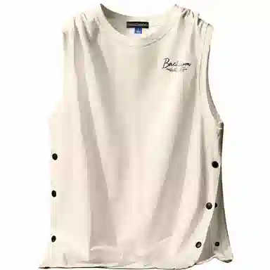 大卫贝肯 美式高街潮流百搭原创字母印花宽松设计运动无袖背心 男女同款