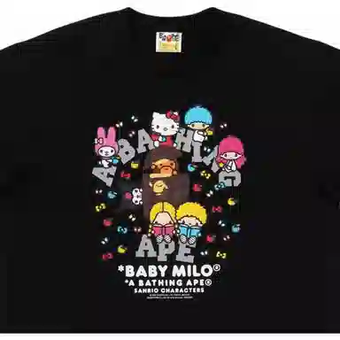 BAPE x Sanrio Black Tee