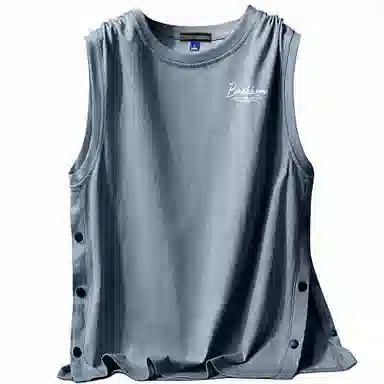 大卫贝肯 美式高街潮流百搭原创字母印花宽松设计运动无袖背心 男女同款