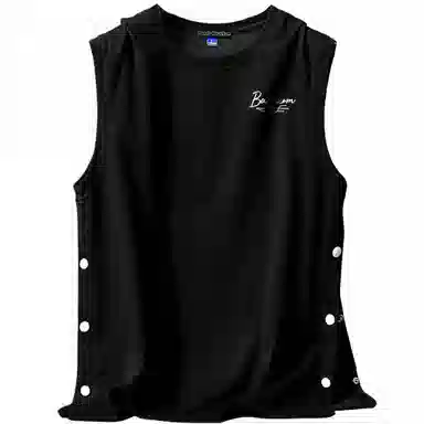 大卫贝肯 美式高街潮流百搭原创字母印花宽松设计运动无袖背心 男女同款