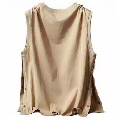 大卫贝肯 美式高街潮流百搭原创字母印花宽松设计运动无袖背心 男女同款