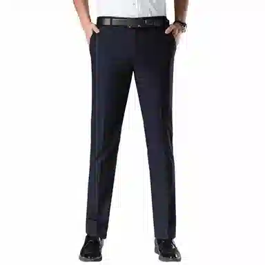 富铤 美式纯色基础百搭简约休闲西装裤 男款