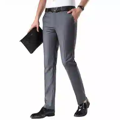 富铤 美式纯色基础百搭简约休闲西装裤 男款