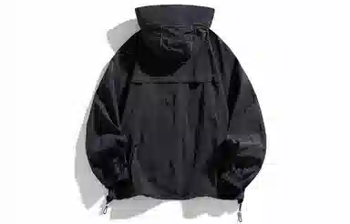 王者荣耀 鲁班七号星空梦想款户外纯色薄款透气速干纯色反光银拉链帽檐宽松连帽休闲防晒服 男女同款