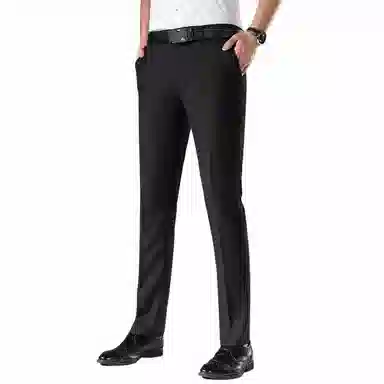 富铤 美式纯色基础百搭简约休闲西装裤 男款