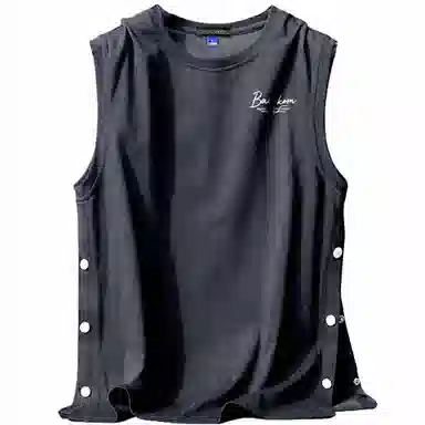 大卫贝肯 美式高街潮流百搭原创字母印花宽松设计运动无袖背心 男女同款