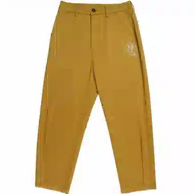 TCH Mid-Rise Zip Casual Pants Yellow