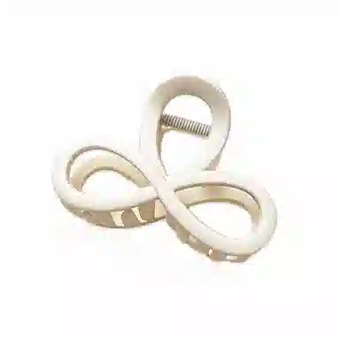 蒙妮 简约高级感八字镂空 亚克力 发夹 男女同款情侣款