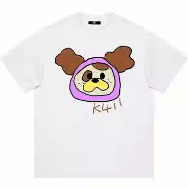 K411 Vintage Cartoon Logo T-Shirt