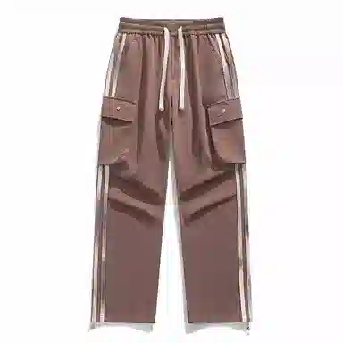 国际米兰足球俱乐部 伞兵多口袋休闲直筒宽松工装裤 男女同款