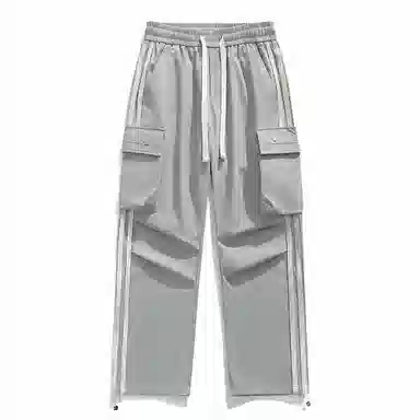 国际米兰足球俱乐部 伞兵多口袋休闲直筒宽松工装裤 男女同款