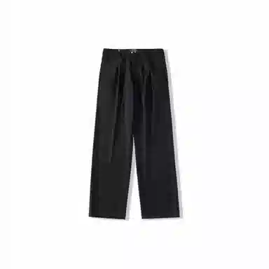 我是大卫 冰丝宽松直筒阔腿基础垂感简约休闲裤西裤 男女同款