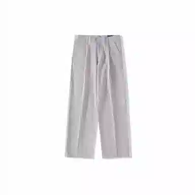 我是大卫 冰丝宽松直筒阔腿基础垂感简约休闲裤西裤 男女同款