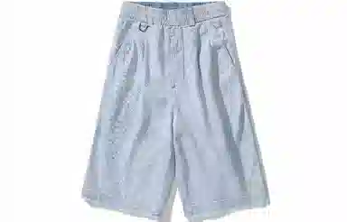 Drew House SS21 Lightweight Denim Church Shorts light indigo