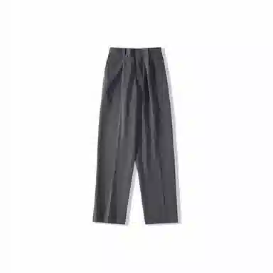 我是大卫 拉链口袋阔腿直筒百搭基础款韩版西裤休闲裤 男女同款