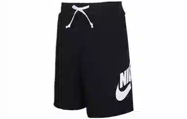 Nike Logo Print Shorts Black