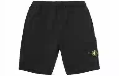 Stone Island Logo Shorts Black