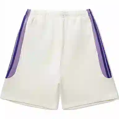 中国李宁 重燃系列 拼接运动休闲短裤 男款 米白色