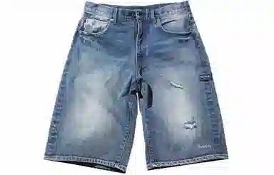 NAUTICA JAPAN SS22 Bleach Washed 5 Pocket Denim Shorts