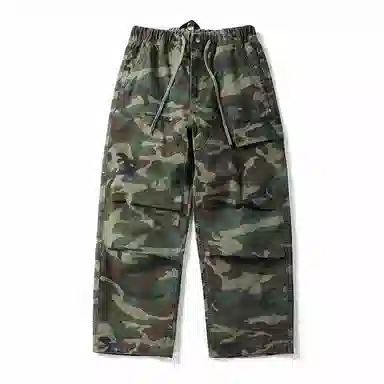 赞仕 纯棉水洗直筒宽松休闲工装裤 男款