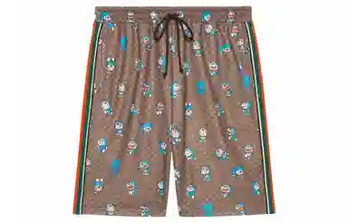 Gucci x Doraemon Brown Shorts